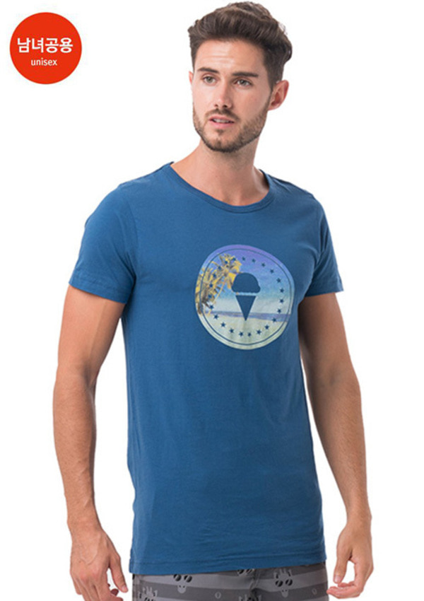 남여공용 진리 아일(딥 블루) 디앤에이 티셔츠